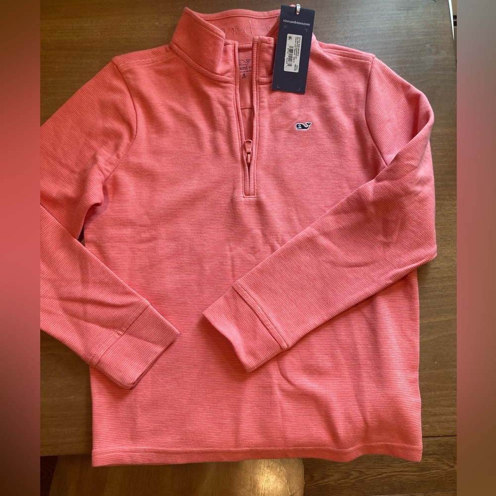 Boys vineyard vines saltwater quarter zip NWT